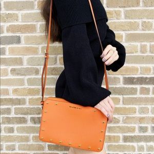 SALE‼️Michael kors studded Large crossbody Orange